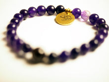 Load image into Gallery viewer, Bracelet, Mala, handmade, Gemstone, Guru bead, brass details