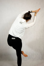 Load image into Gallery viewer, yoga posture with drop crotch leggings, made to measure yoga pants, harem pants, yoga wear by icancu, i can c u yoga wear