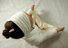 Load image into Gallery viewer, easypose headscarf whiteclothes kundaliniwear i can c u