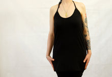 Load image into Gallery viewer, halter yoga top mountain pose tunic dress hand mantra bangle kundalini yoga pose asana