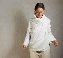 Load image into Gallery viewer, Wrap shawl cardigan white