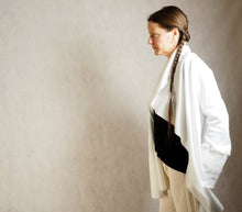 Load image into Gallery viewer, Wrap shawl cardigan white