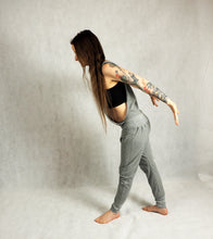 Load image into Gallery viewer, dungarees yoga pants jumpsuit comfortable organic cotton jersey 

